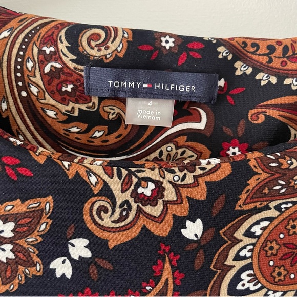 TOMMY HILFIGER Paisley Print Mini Dress US Size 4 - Picture 2 of 4